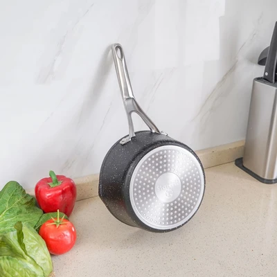 Gambar Starfrit The Rock Panci Casserole Stone Coating 18 cm - Hitam