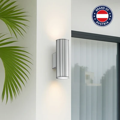 Gambar Eglo New Riga Lampu Dinding Oudoor - Silver