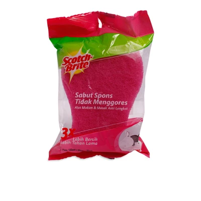 Gambar Scotch-Brite Sabut Spons Anti Gores - Pink