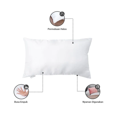 Gambar Informa 30x50 Cm Isian Bantal Sofa  - Putih