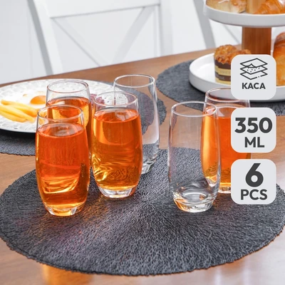 Gambar Libbey L-esprit Duvin Gelas Kaca 350 ml Set 6 Pcs Transparan