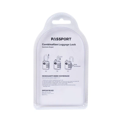 Gambar Passport Gembok Koper Tsa Kombinasi Angka Tsa302 - Gold