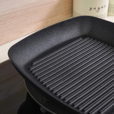 Gambar Scanpan Pro IQ Wajan Panggang Aluminium 27 cm - Hitam