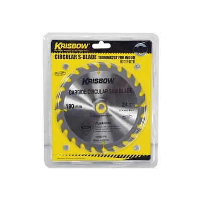 Gambar Krisbow Mata Pisau Gergaji Kayu Circular 180mmx24T Iracsw41