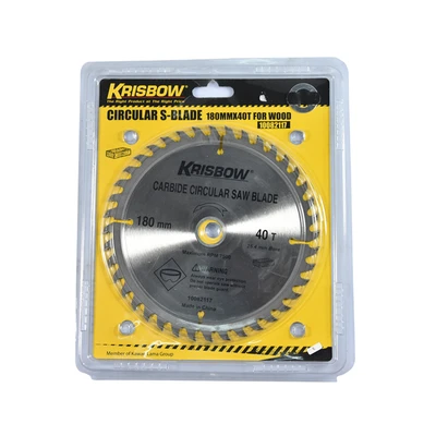 Gambar Krisbow Pisau Gergaji Mesin Bundar 180mmx40T Untuk Kayu