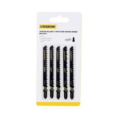 Gambar Krisbow Set 5 Pcs Mata Pisau Gergaji Ukir Kayu Speed Blade-t Irajst2