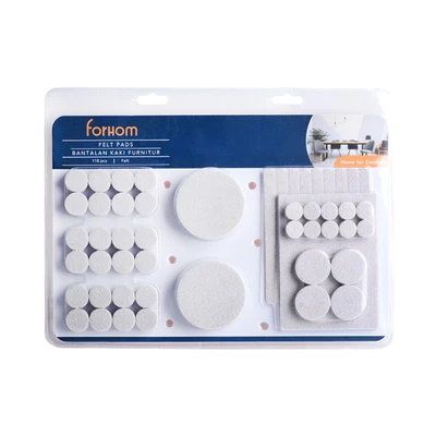 Gambar Forhom Set Alas Kaki Furnitur Flanel 118 Pcs - Putih