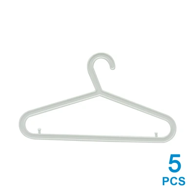 Gambar Stora 42 Cm Set 5 Pcs Hanger Plastik Pp - Putih