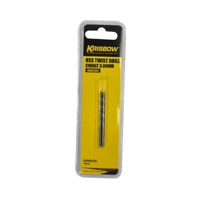 Gambar Krisbow Mata Bor Stainless Steel Hss 3 mm Iratd030