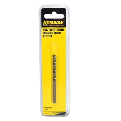 Gambar Krisbow Mata Bor Stainless Steel Hss 6 mm