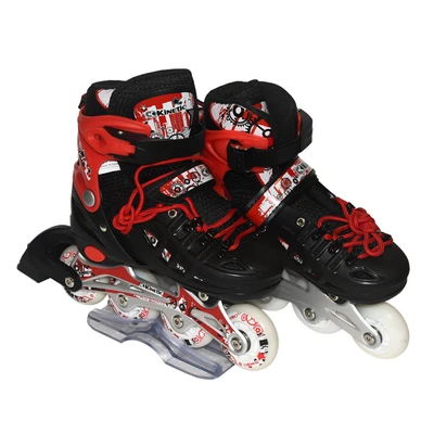 Gambar Kinetic Ukuran S Sepatu Inline Skate Lf-905 - Hitam/merah