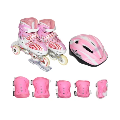 Gambar Kinetic Ukuran S Sepatu Inline Skate Lf-905 - Pink