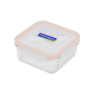 Gambar Glasslock Classic Wadah Makanan Kaca Square 1.2 Liter - Kuning