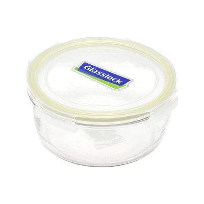 Gambar Glasslock Classic Wadah Makanan Kaca Round 950 ml - Kuning