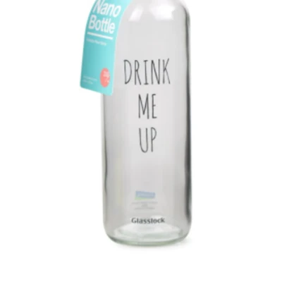 Gambar Glasslock 240 Ml Nano Botol Minum Kaca Drink Me Up