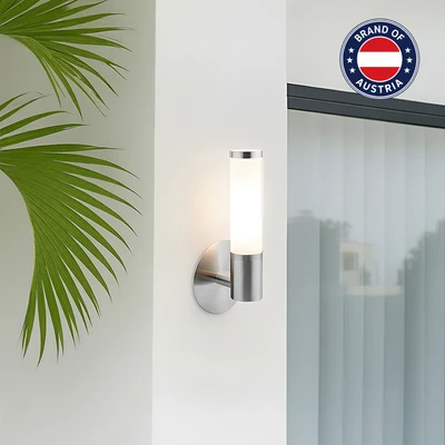 Gambar Eglo Palmera Lampu Dinding Outdoor Opal - Silver