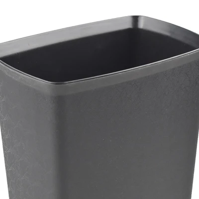 Gambar Krisbow Tempat Sampah Plastik Tahan Api Square 8 Liter - Hitam