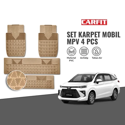 Gambar Carfit Set Karpet Mobil Mpv 4 Pcs - Krem
