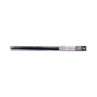 Gambar Krisbow Penutup Lubang Bawah Pintu Aluminium-Brush 1 Mtr - Cokelat