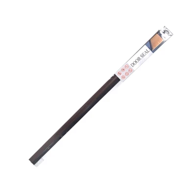 Gambar Krisbow Penutup Lubang Bawah Pintu PVC-Brush 1 Mtr - Cokelat