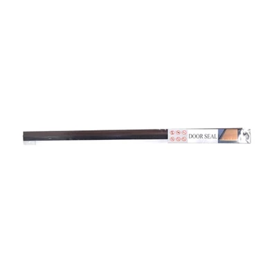 Gambar Krisbow Penutup Lubang Bawah Pintu PVC-Brush 1 Mtr - Cokelat