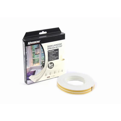 Gambar Krisbow Weatherstrip Epdm 9x3.5 mm - Putih