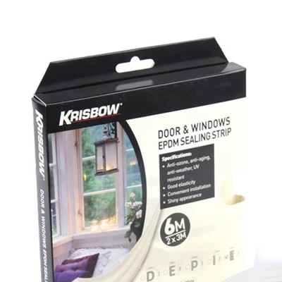 Gambar Krisbow Weatherstrip Epdm 9x3.5 mm - Putih