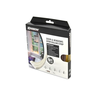 Gambar Krisbow Weatherstrip Epdm 9X6 mm - Cokelat