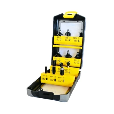 Gambar Krisbow Mata Bor Router 6.35 mm Irars142 Set 12 pcs