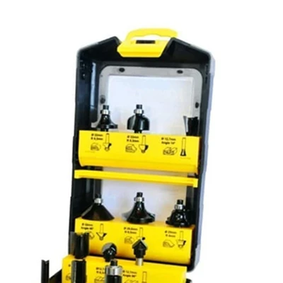 Gambar Krisbow Mata Bor Router 6.35 mm Irars142 Set 12 pcs