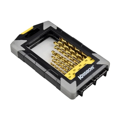 Gambar Krisbow Set Mata Bor Metal Hss 1/16-1/4 Inch 13 Pcs