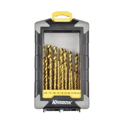 Gambar Krisbow Set Mata Bor Metal Hss 1/16-3/8 Inch 21 Pcs