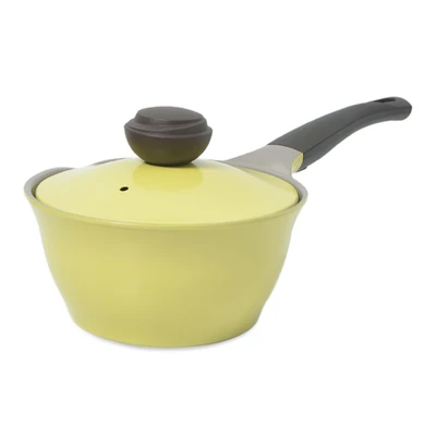Gambar Cheftopf Panci Saucepan Ceramic Coating 18 cm - Kuning Lemon