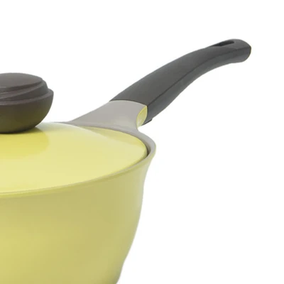 Gambar Cheftopf Panci Saucepan Ceramic Coating 18 cm - Kuning Lemon
