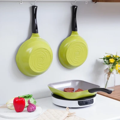 Gambar Cheftopf Wajan Panggang Aluminium 28 cm - Hijau