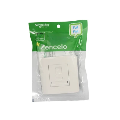 Gambar Schneider Zencelo Soket Dinding Telepon 1 Lubang