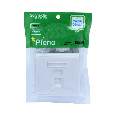 Gambar Schneider Pieno Soket Dinding Telepon 1 Lubang