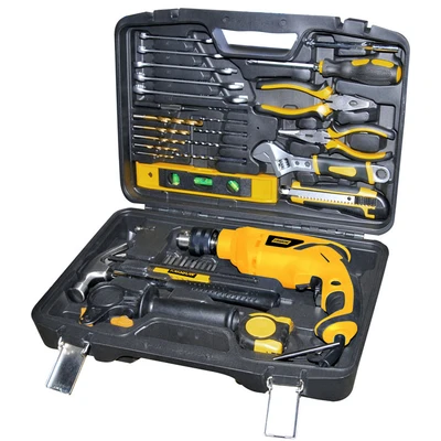 Gambar Krisbow Set Bor Listrik Impact 600 Watt 13 mm Irids132