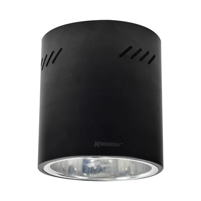 Gambar Krisbow Housing Lampu E27 6 Inch - Hitam