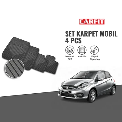Gambar Carfit Set Karpet Mobil City Car 9904 4 Pcs - Hitam