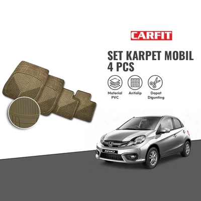 Gambar Carfit Set Karpet Mobil City Car 9904 4 Pcs - Krem