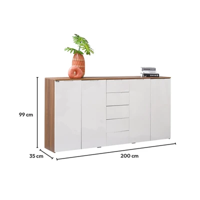 Gambar Informa Dallan Kabinet - Cokelat Walnut