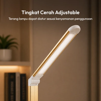 Gambar Eglare Icolor Lampu Meja LED 8 Watt Schematic - Gold