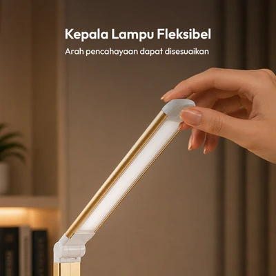 Gambar Eglare Icolor Lampu Meja LED 8 Watt Schematic - Gold