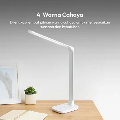 Gambar Eglare Icolor Lampu Meja LED 8 Watt Schematic - Silver