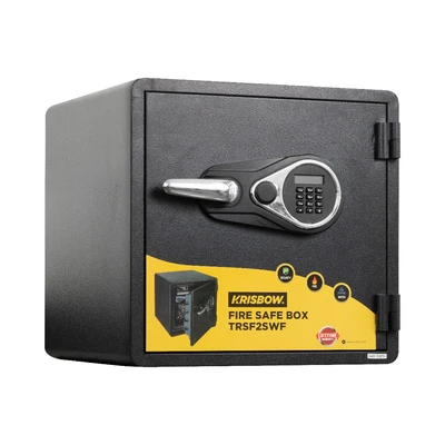 Gambar Krisbow Brankas Tahan Api & Air Digital 47x48.3x45.7 cm SWF1818E - Hitam