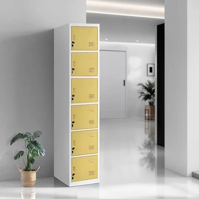 Gambar Krisbow Loker 6 Pintu - Kuning Tua