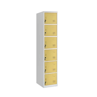 Gambar Krisbow Loker 6 Pintu - Kuning Tua