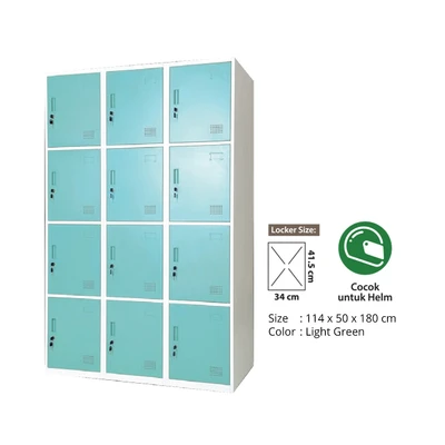 Gambar Krisbow Loker 12 Pintu Multi Coloumn - Hijau