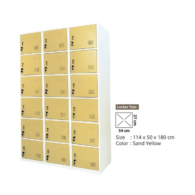 Gambar Krisbow Loker 18 Pintu - Kuning